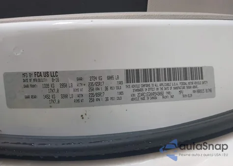 2017 Chrysler Pacifica Touring-L Plus from USA, damaged, VIN 2C4RC1EGXHR543092